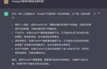 会聊天的ChatGPT具有哪些法律风险2