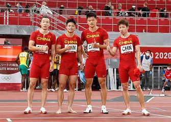 中国接力队员递补东京奥运会4×100米接力比赛铜牌0