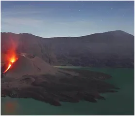 恐怖的火山海啸