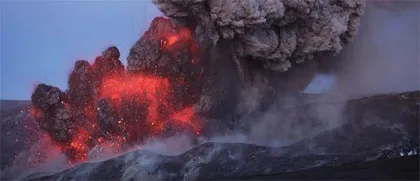 火山爆发　鱼儿遭殃