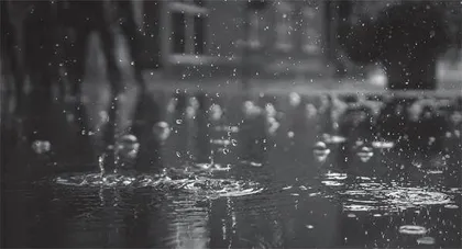 如诗似歌雨景画　飘洒润泽沁心扉