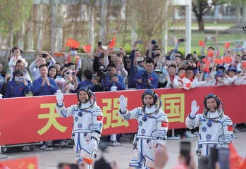 “争做新时代好队员”少先队员与载人航天面对面活动在中国酒泉卫星发射中心圆满举行（下）2