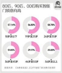 2024年智能门锁报告：年轻群体满意度过半；小米、华为挤入前五3