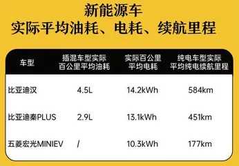 比亚迪汉表现最好，五菱宏光MINIEV结果出人意料！4