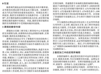 数控仿真技术在高校数控实训课程宏程序编程中的应用研究0