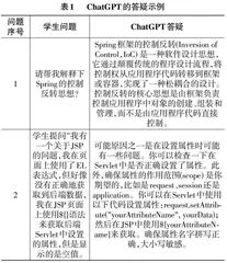 人工智能时代背景下ChatGPT辅助JavaEE应用开发课程教学探索0