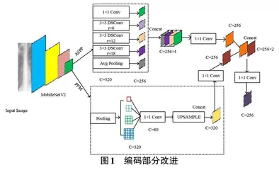 基于改进的DeepLabV3+肺实质分割网络