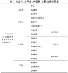 高职信息类专业群“三三八三”顶岗实习评价体系探索与研究0