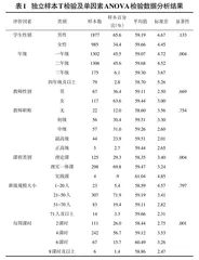 基于学生评教的评教系统数据分析研究