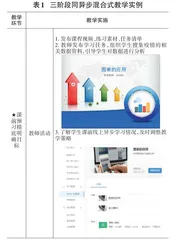 三阶段同异步混合式教学研究