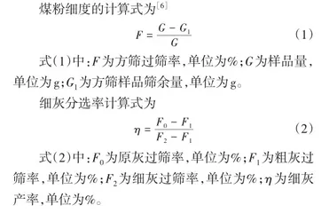 火电厂粉煤灰分选系统性能试验研究及经济性分析1